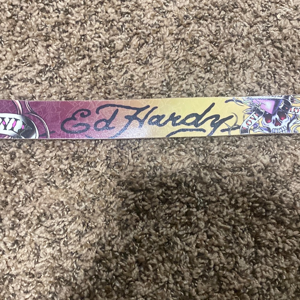 Ed Hardy Love kills slowly belt